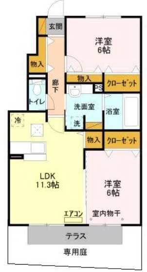 仲介手数料（賃料の1.10ヵ月）の50％OFF対象物件！の間取り