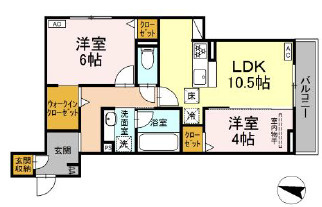 D-Crinum 下土狩Ⅱの間取り