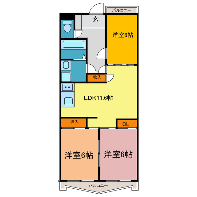 熱田マンションの間取り