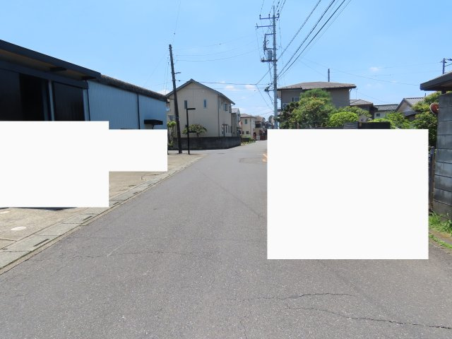 鶴ヶ島市羽折町売地の前面道路含む現地写真