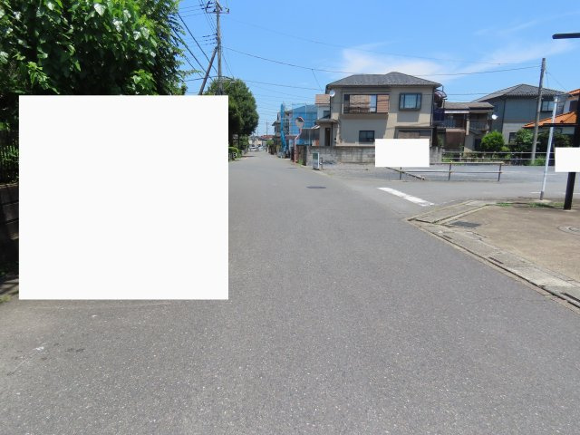 鶴ヶ島市羽折町売地の前面道路含む現地写真