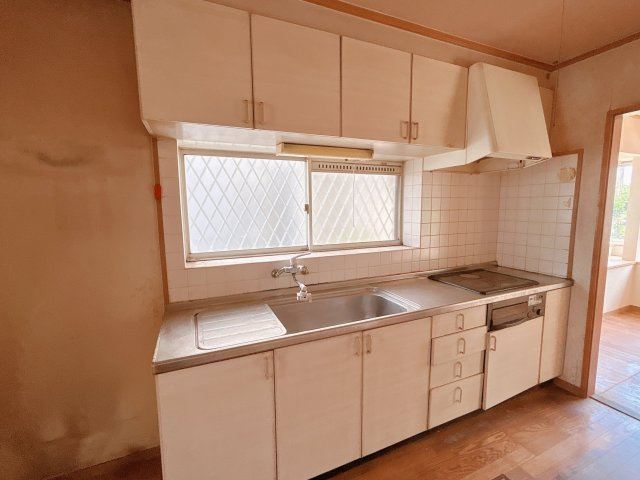 中古戸建　郡山市喜久田町字前北原　富田東小・富田中のキッチン|【リフォーム前】