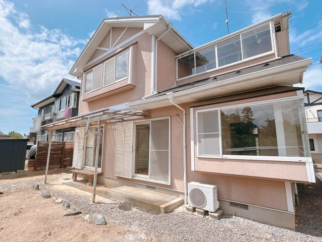 中古戸建　郡山市喜久田町字前北原　富田東小・富田中の外観|【リフォーム前】