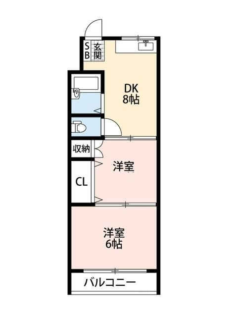 橋川ビルの間取り|間取りです。