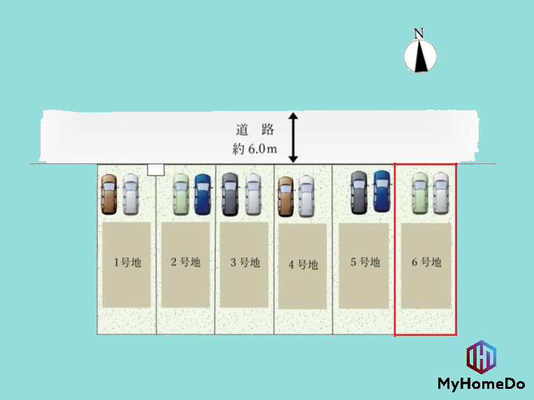 春日井市高山町　7期の区画図