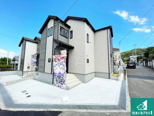 神戸市須磨区竜が台　新築一戸建ての外観|お客様に長く安心して住んでいだだける事にこだわった家づくり！住んでからのアフターサービスにもしっかりと取り組んでいます！