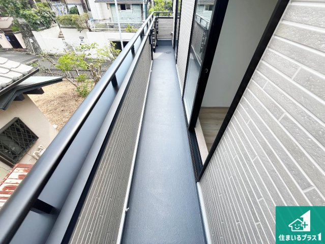 神戸市須磨区竜が台　新築一戸建てのバルコニー|日当たりのよいバルコニー！お部屋が開放的に！