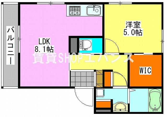 【間取り】 | ガレット津田沼Ⅱ