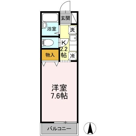 ヴィラ・ファミーユ　Aの間取り