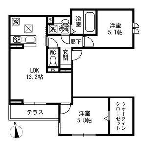 Passaro Grande北田辺の間取り