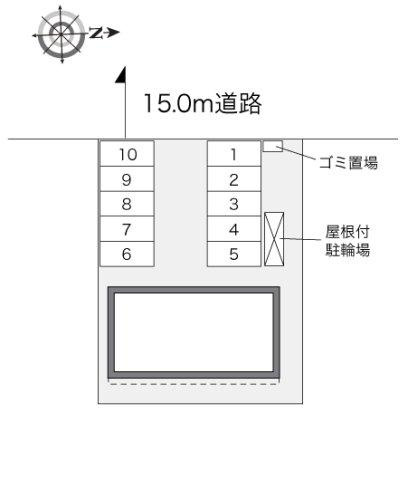レオパレス中央町の区画図