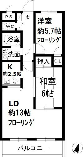 【間取り】 | ゼファーシャン・ティオン蘇我壱番館