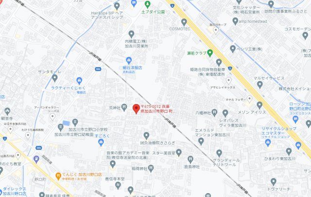 野口マンション　1階の地図