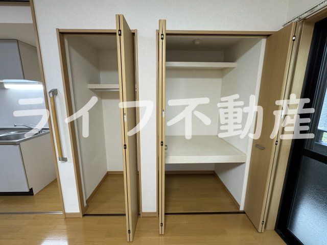ガーデンサイドゆうゆうの収納|ちょっとした収納スペースも充実しています