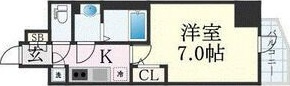 エスリード難波THE FIRSTの間取り