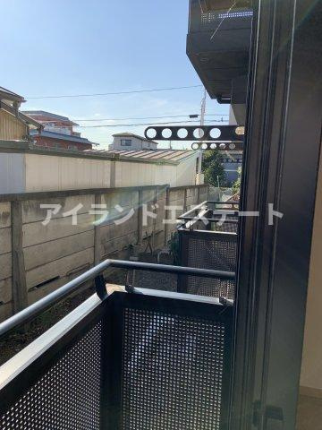 プチコンフォ　駅近　独立洗面台　角部屋のバルコニー