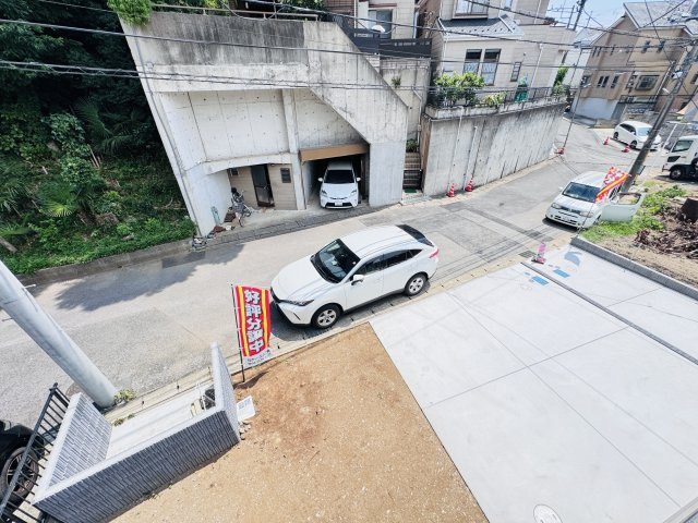 柏市酒井根６丁目新築戸建【酒井根西小学校：10分】の展望|バルコニーより南側眺望・南道路で日当たり良好♪