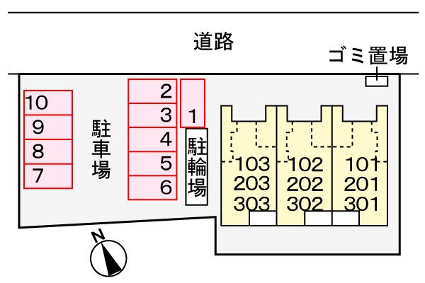 サンティエNAGAIの区画図