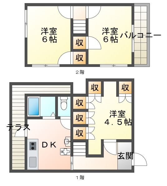 白水１丁目戸建の間取り