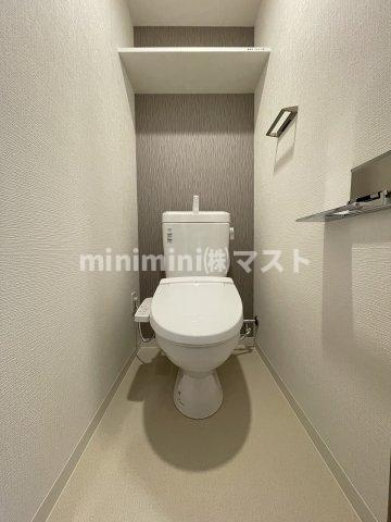 大阪市大正区三軒家東４丁目の賃貸マンションのトイレ