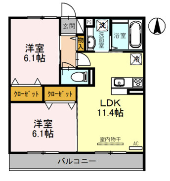 ベルフォーレⅡの間取り