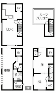 【間取り】 | 谷町六丁目戸建賃貸 | 谷町六丁目戸建賃貸　間取り
