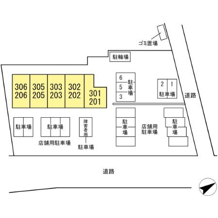 流山市大字東深井の賃貸マンションの区画図