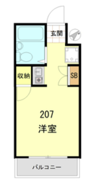ペガサスマンション渋谷本町の間取り