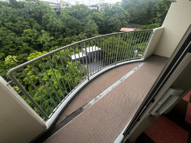 荒神山マンションのバルコニー