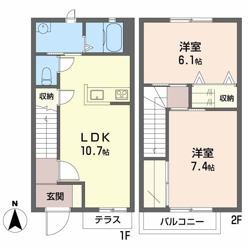 ＪＡメゾンしばまちＢの間取り