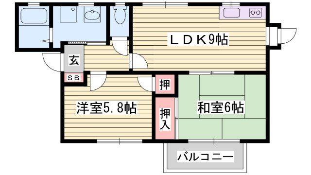 フレグランス今市の間取り