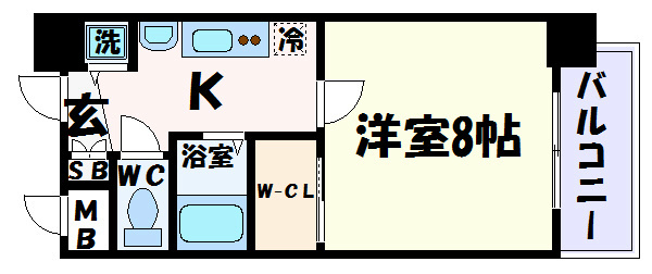 【間取り】CittaVista神戸下山手通(シッタビスタ神戸下山手通)