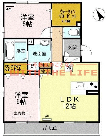 D-ROOM AKARI（ディールームアカリ）【キャッシュバック対象】の間取り