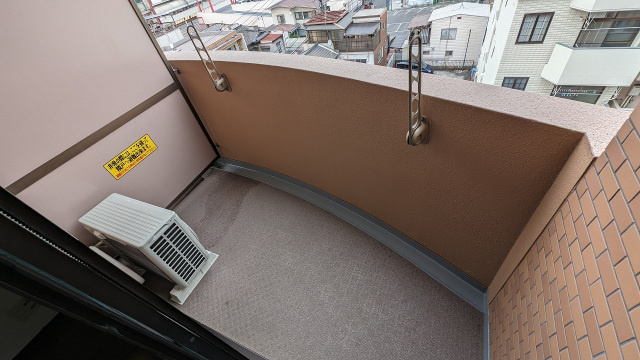 ライオンズマンション呉れんが通りのバルコニー