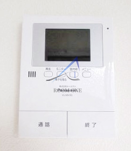 グリーンヒルズ山王B棟のセキュリティ|モニター付きインターホンです。
