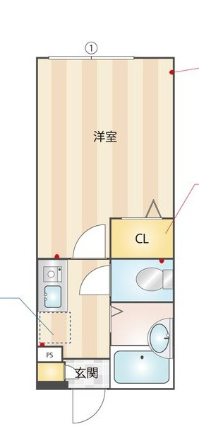 ＣＡＳＡＲ千住大橋の間取り|間取りです。