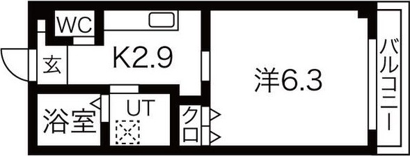 クイーンズコート天満の間取り