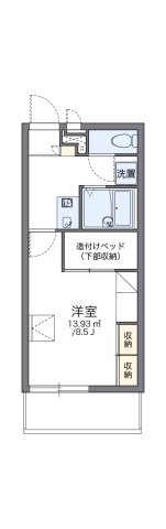 レオパレス日野ＯＧＭⅢの間取り