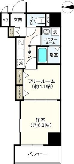 レジュールアッシュ梅田アクシアの間取り