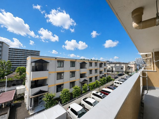 新成増ハイツの展望|陽当たり良好な開放的バルコニー。
お気に入りのグリーンを並べて、自分だけの癒やし空間を作れます。