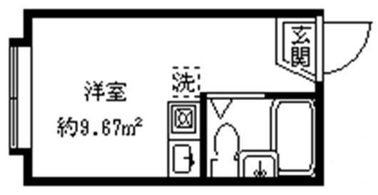 クレールメゾン代々木上原Ａ棟の間取り|間取りです。