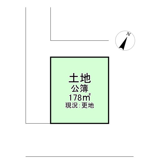 売土地　由良町大字吹井の土地図