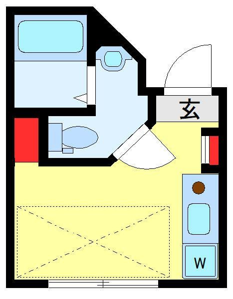 ＨＪ　ＰＬＡＣＥ　ＳＡＳＡＺＵＫＡの間取り|間取りです。