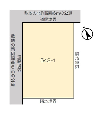 【区画図】 | 北見市常呂町中古住宅