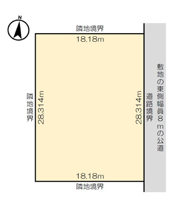 【区画図】 | 北見市広明町中古住宅