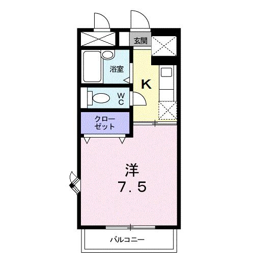 【間取り】 | ＢＬＵＥ　ＳＫＹ　鴻川