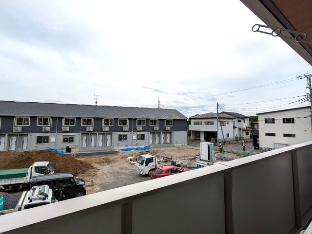 バルコニーから見える景色です（建築中）