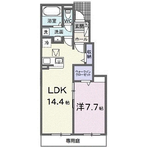 クレイドル下斎田Ｃの間取り