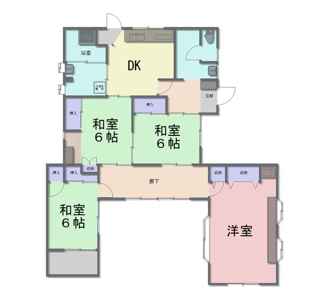 堀越町戸建ての間取り