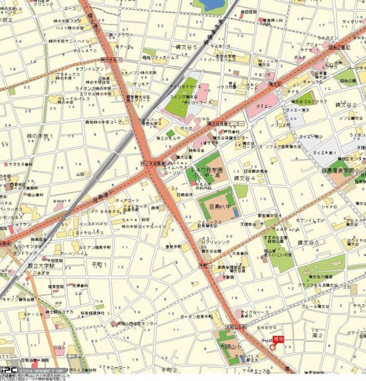 【地図】 | ライオンズマンション都立大学第２